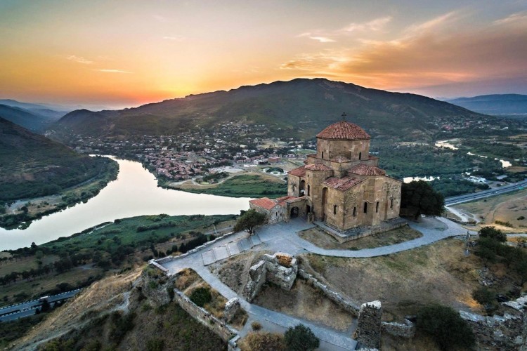 Mtskheta view from Jvari Monastery