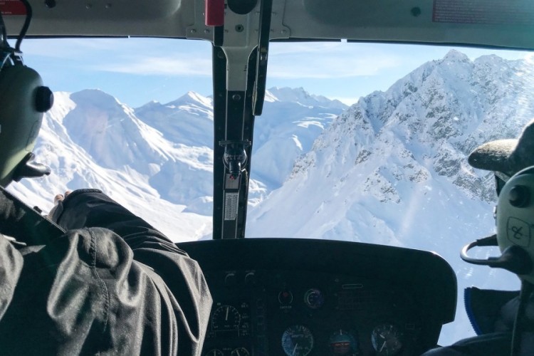 Heli-skiing in Gudauri